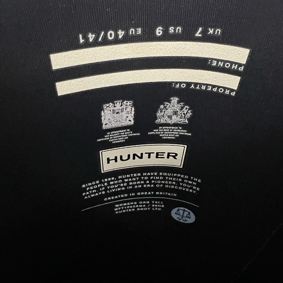 Navy Hunter Boots - Picture 12 of 16